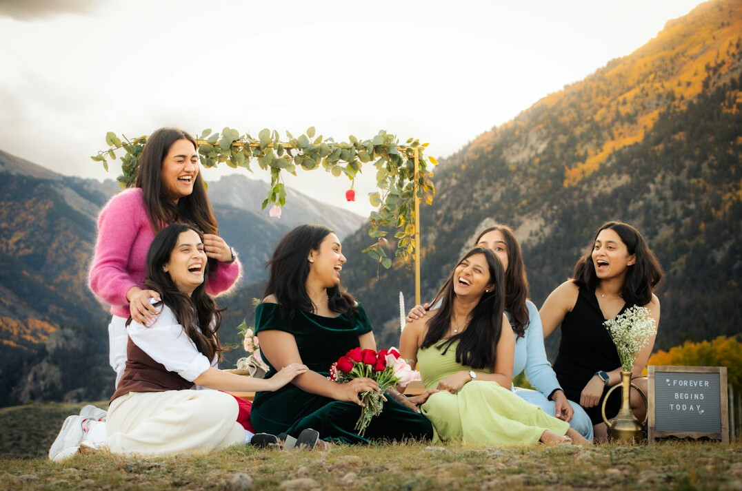 group of women natural beauty